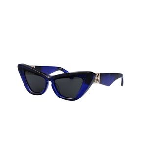 Burberry Check Blue Cat-Eye Sunglasses for Women